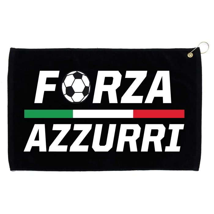 Italian Soccer Forza Azzurri Grommeted Golf Towel