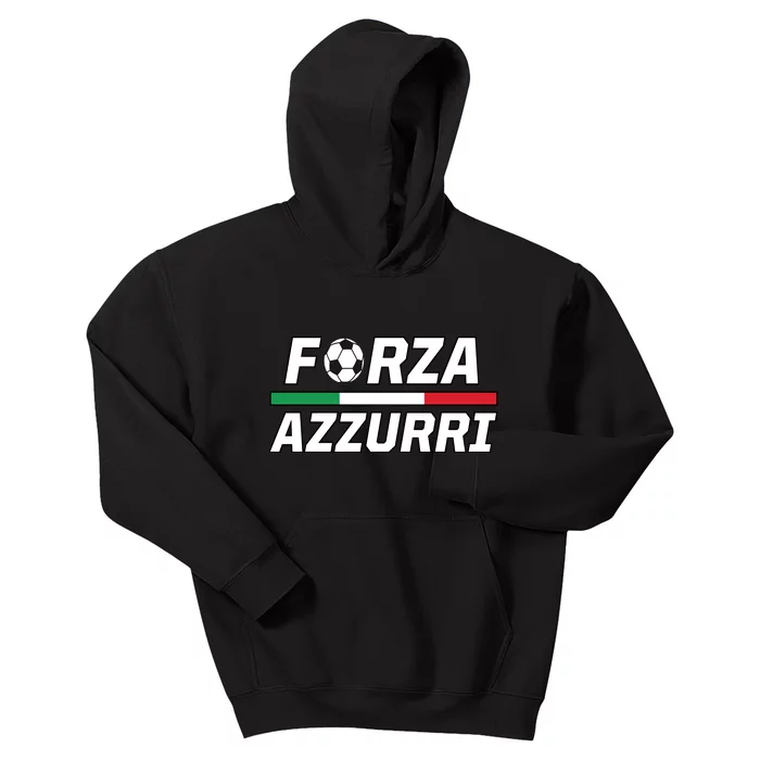 Italian Soccer Forza Azzurri Kids Hoodie