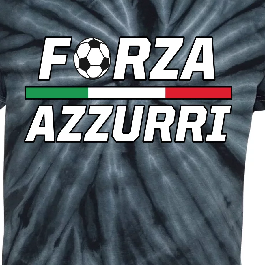 Italian Soccer Forza Azzurri Kids Tie-Dye T-Shirt