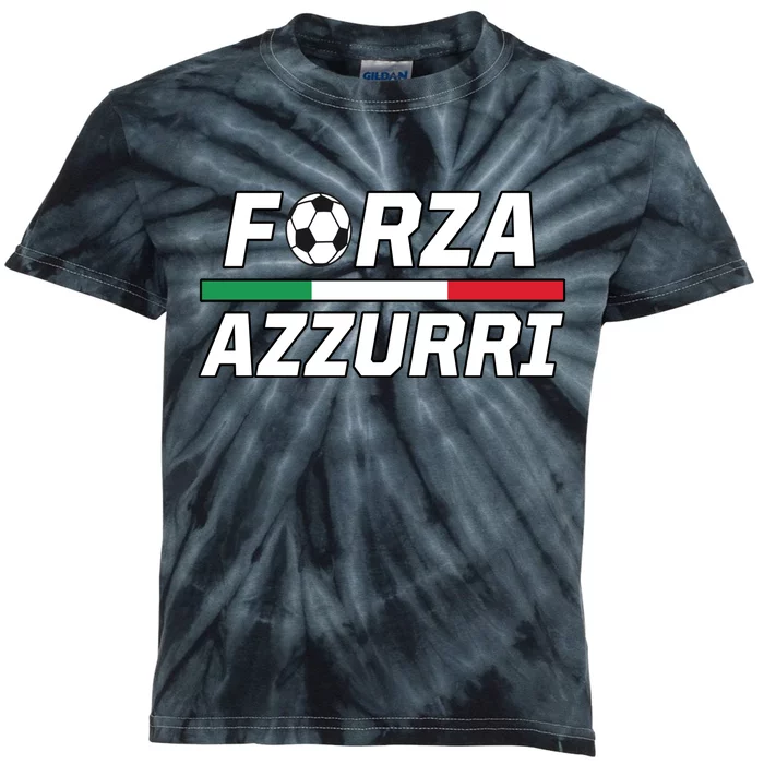 Italian Soccer Forza Azzurri Kids Tie-Dye T-Shirt