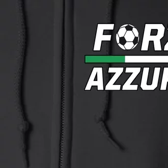 Italian Soccer Forza Azzurri Full Zip Hoodie