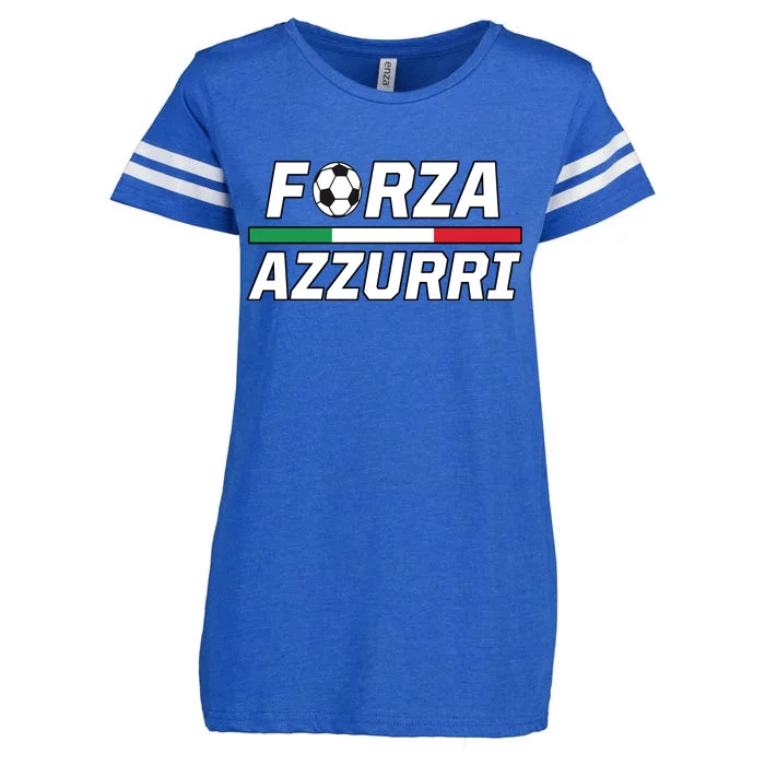 Italian Soccer Forza Azzurri Enza Ladies Jersey Football T-Shirt