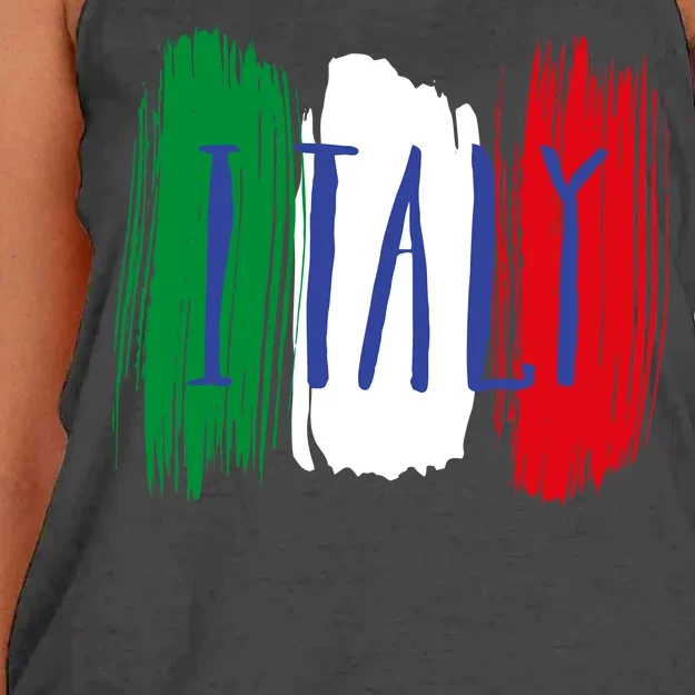 Italy Women's Knotted Racerback Tank