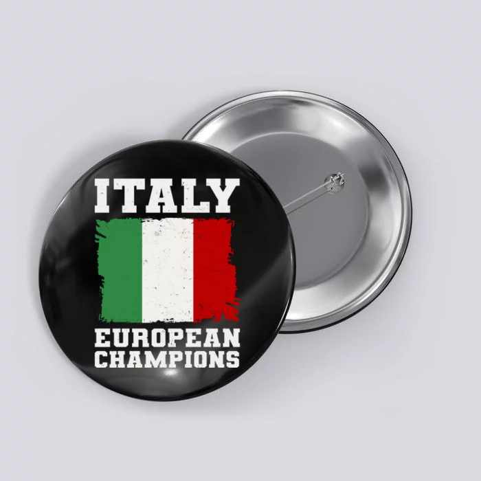 Italy Europeon Champions Distressed Flag Button