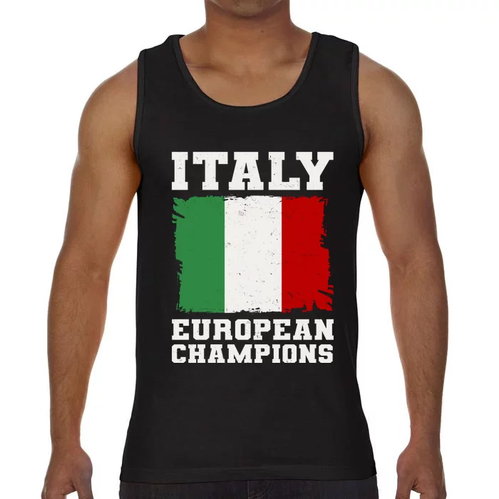 Italy Europeon Champions Distressed Flag Comfort Colors® Tank Top