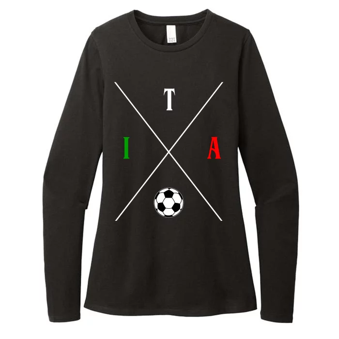 Italy ITA Soccer Womens CVC Long Sleeve Shirt