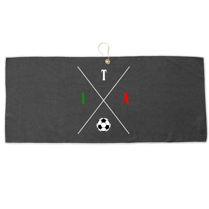 Italy ITA Soccer Large Microfiber Waffle Golf Towel