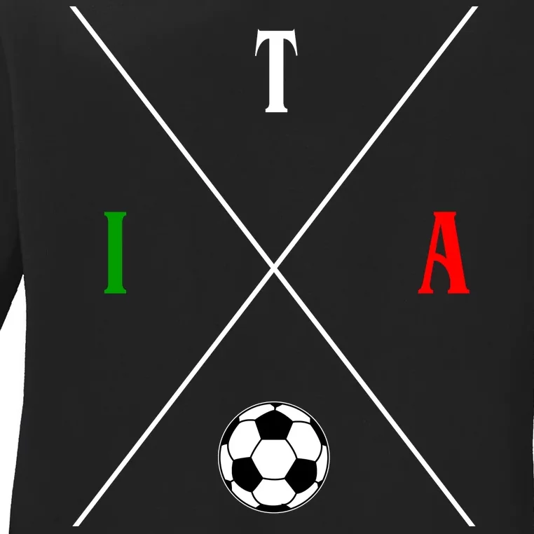 Italy ITA Soccer Ladies Long Sleeve Shirt