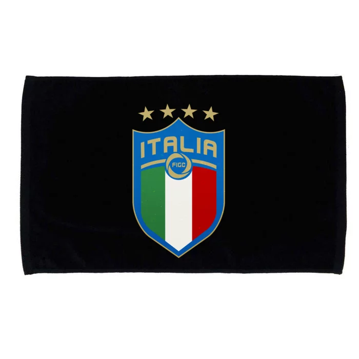 Italy Italia Football Soccer Shield Logo Microfiber Hand Towel