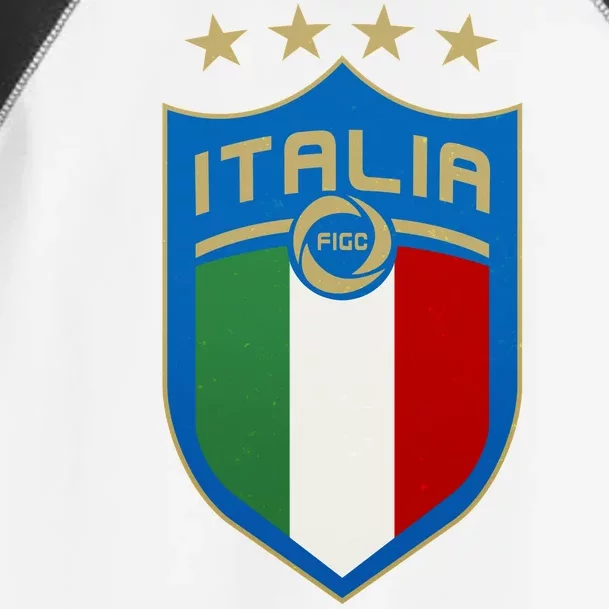 Italy Italia Football Soccer Shield Logo Toddler Fine Jersey T-Shirt