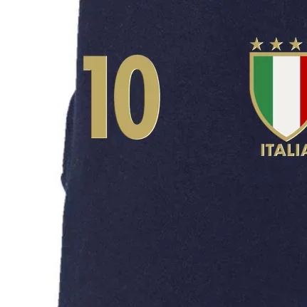 Italy Italia No 10 Futbol Soccer Jersey Doggie 3-End Fleece Hoodie