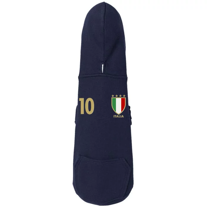 Italy Italia No 10 Futbol Soccer Jersey Doggie 3-End Fleece Hoodie