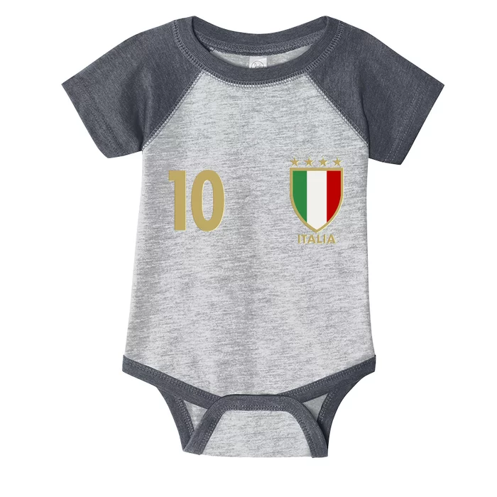 Italy Italia No 10 Futbol Soccer Jersey Infant Baby Jersey Bodysuit