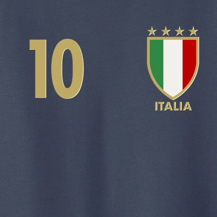 Italy Italia No 10 Futbol Soccer Jersey Toddler T-Shirt