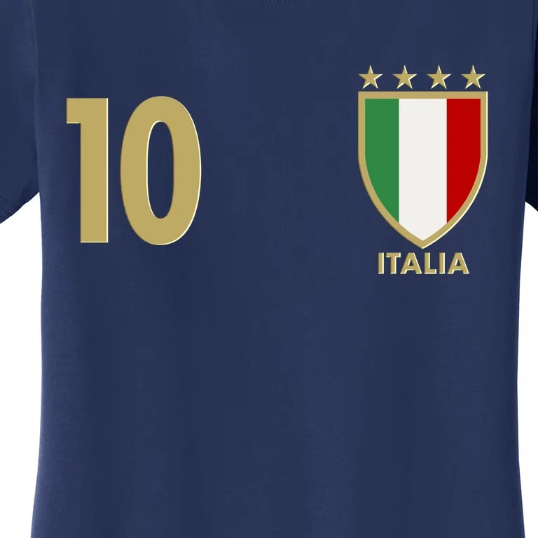 Italy Italia No 10 Futbol Soccer Jersey Women's T-Shirt