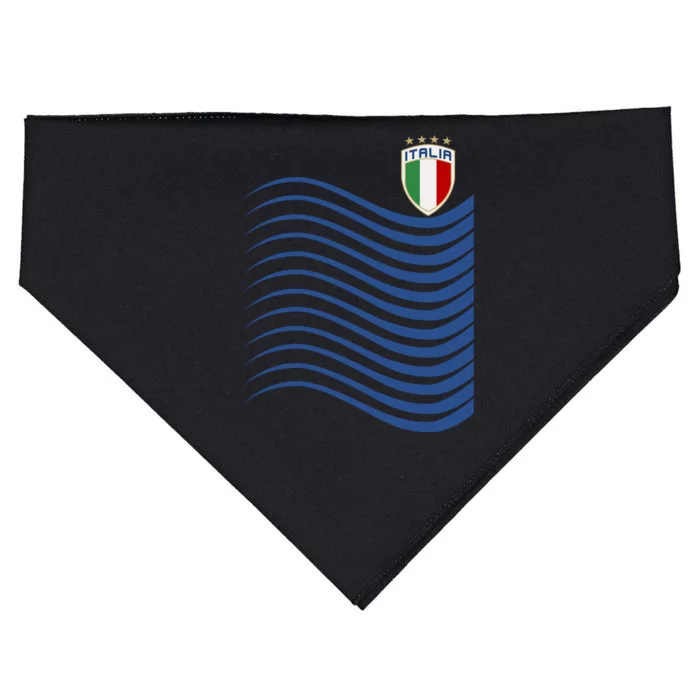 Italy Italia Soccer Futbol Jersey Wave USA-Made Doggie Bandana