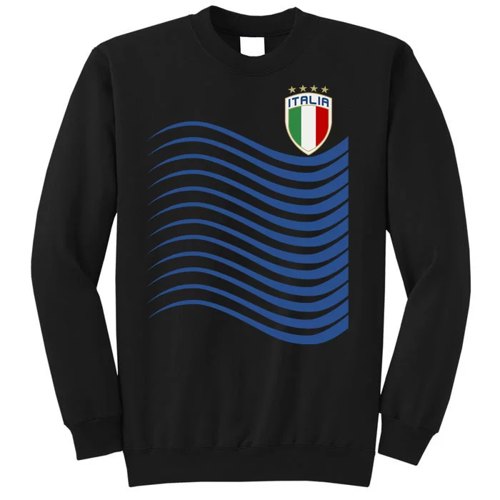 Italy Italia Soccer Futbol Jersey Wave Sweatshirt