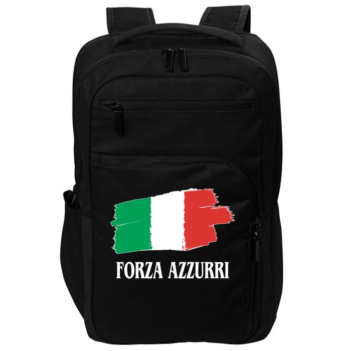 Italy Soccer Azzurro Forza Italia Team Flag Impact Tech Backpack