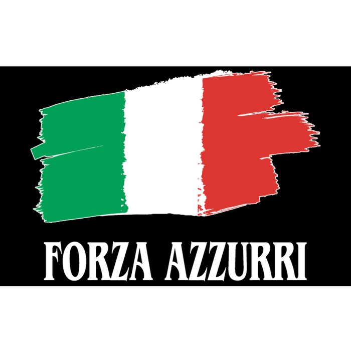 Italy Soccer Azzurro Forza Italia Team Flag Bumper Sticker