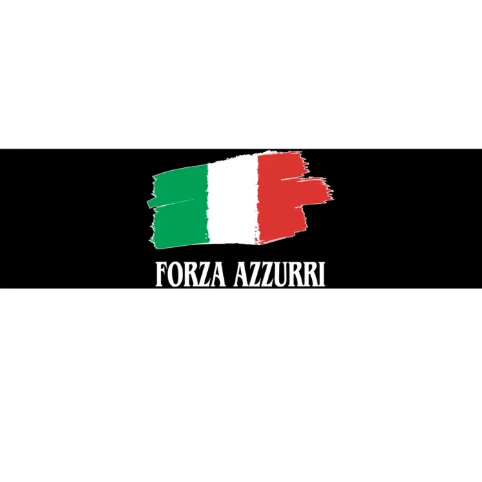 Italy Soccer Azzurro Forza Italia Team Flag Bumper Sticker