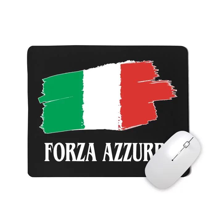 Italy Soccer Azzurro Forza Italia Team Flag Mousepad