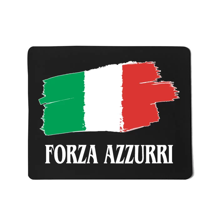 Italy Soccer Azzurro Forza Italia Team Flag Mousepad