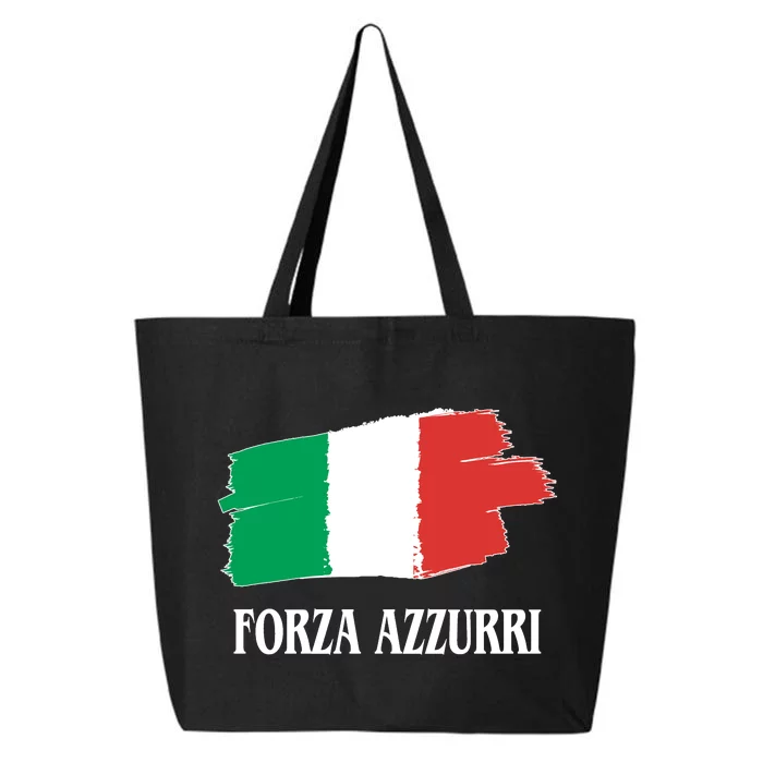 Italy Soccer Azzurro Forza Italia Team Flag 25L Jumbo Tote