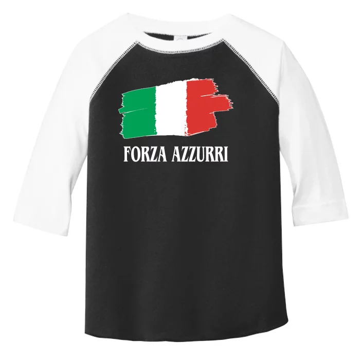 Italy Soccer Azzurro Forza Italia Team Flag Toddler Fine Jersey T-Shirt