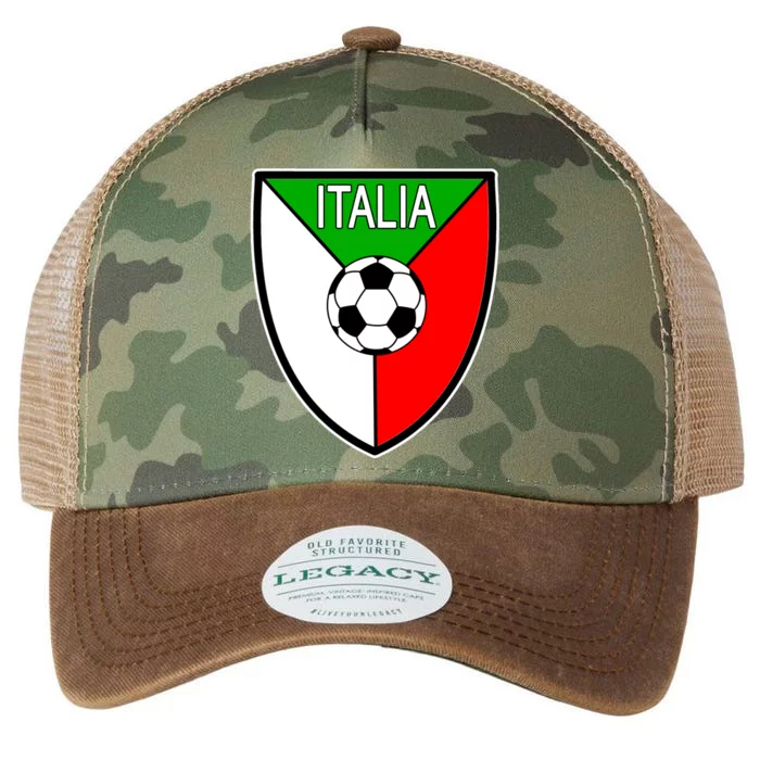 Italy Soccer Flag Emblem Italia Legacy Tie Dye Trucker Hat