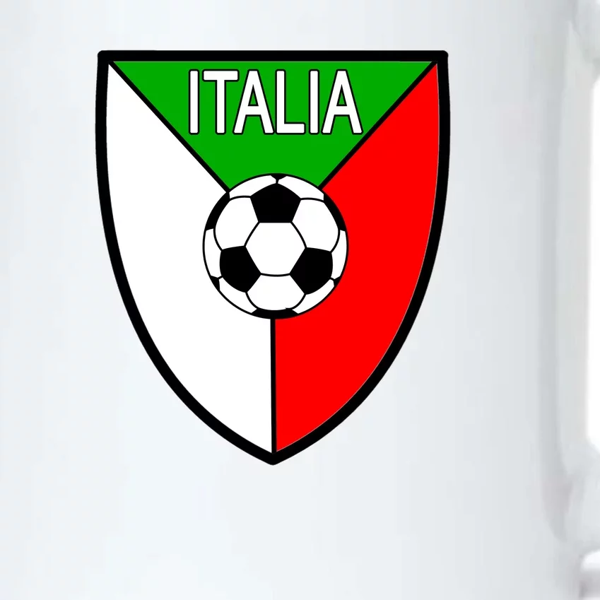 Italy Soccer Flag Emblem Italia Black Color Changing Mug