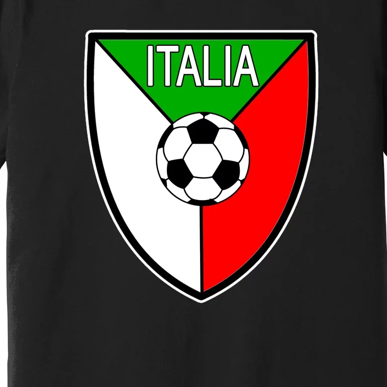 Italy Soccer Flag Emblem Italia Premium T-Shirt