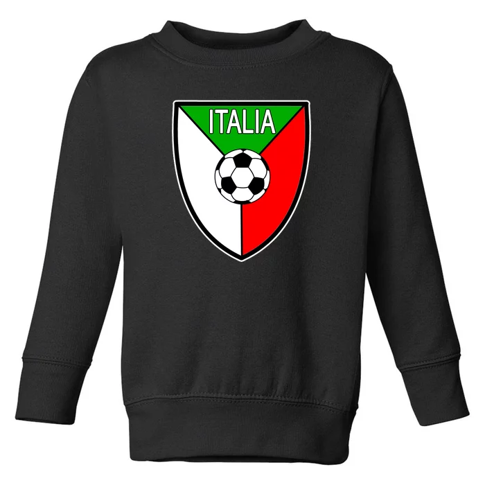 Italy Soccer Flag Emblem Italia Toddler Sweatshirt