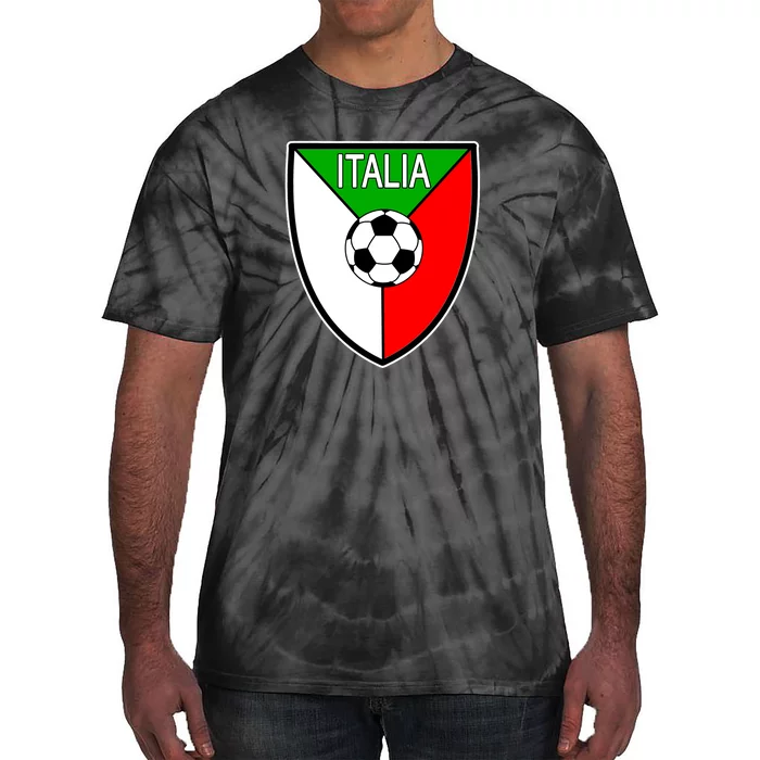 Italy Soccer Flag Emblem Italia Tie-Dye T-Shirt