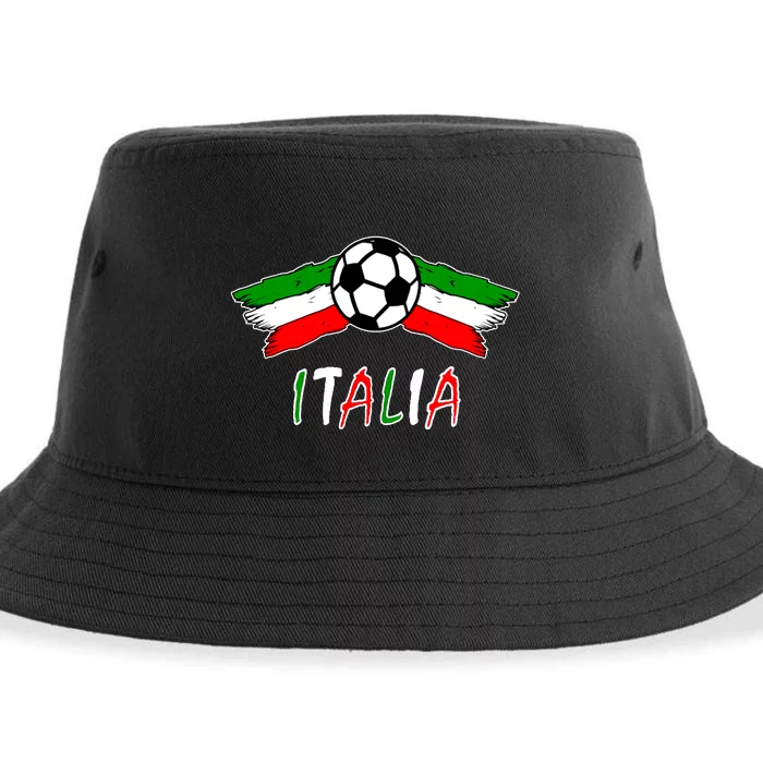 Italy Soccer Flag Italia Champs Sustainable Bucket Hat