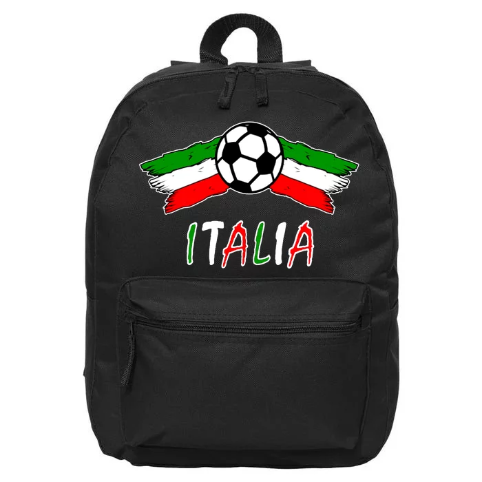 Italy Soccer Flag Italia Champs 16 in Basic Backpack