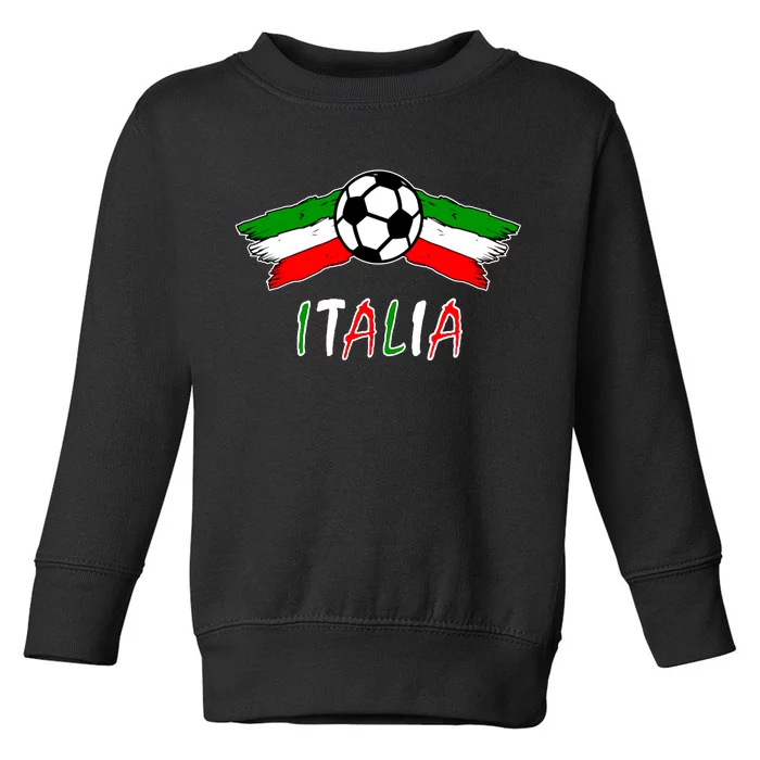 Italy Soccer Flag Italia Champs Toddler Sweatshirt