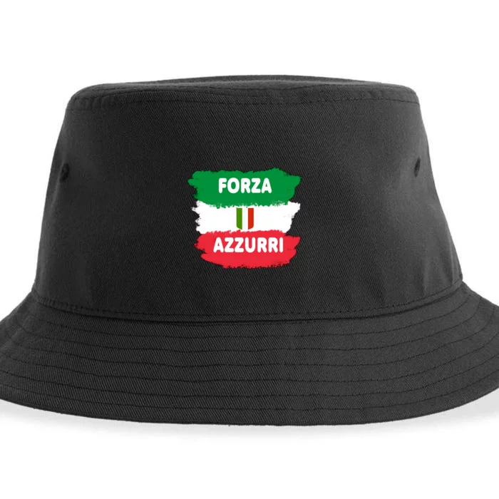 Italy Soccer Football Azzurri Forza Italia Sustainable Bucket Hat