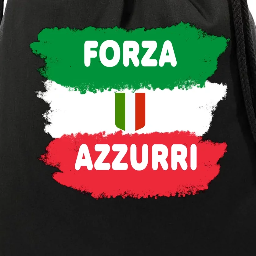 Italy Soccer Football Azzurri Forza Italia Drawstring Bag