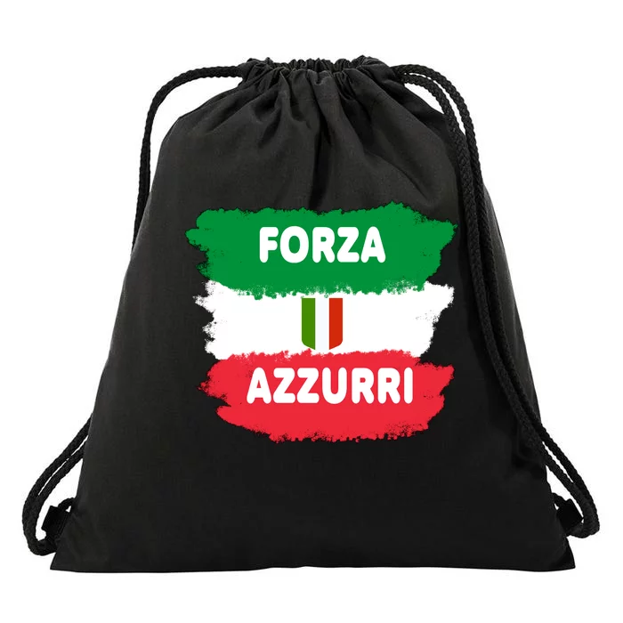 Italy Soccer Football Azzurri Forza Italia Drawstring Bag