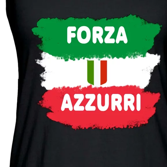 Italy Soccer Football Azzurri Forza Italia Ladies Essential Flowy Tank