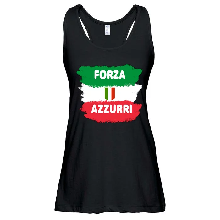 Italy Soccer Football Azzurri Forza Italia Ladies Essential Flowy Tank