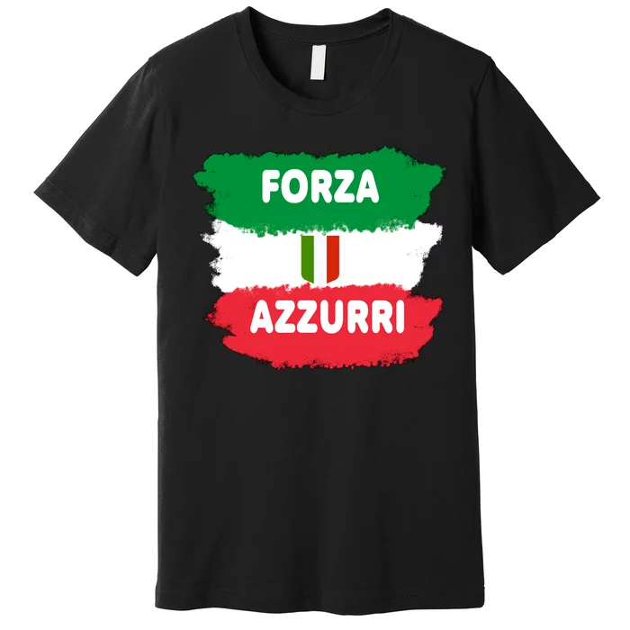 Italy Soccer Football Azzurri Forza Italia Premium T-Shirt