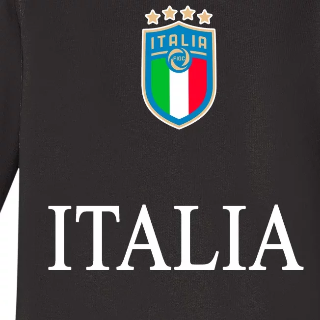 Italy Soccer Jersey Euros Italia Baby Long Sleeve Bodysuit