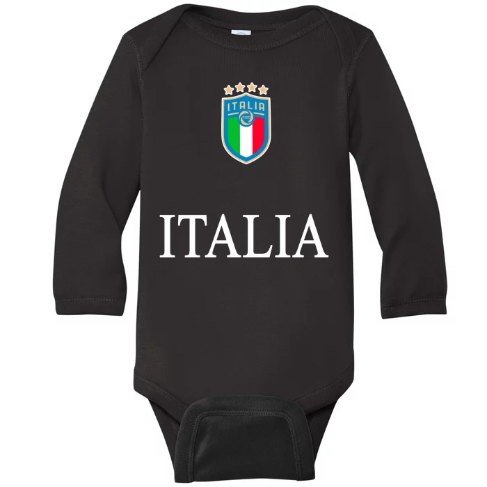 Italy Soccer Jersey Euros Italia Baby Long Sleeve Bodysuit