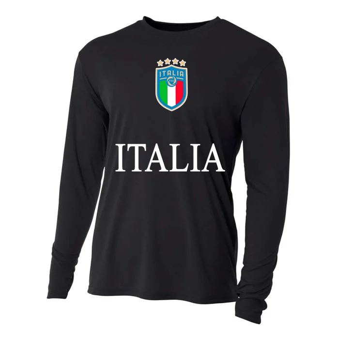 Italy Soccer Jersey Euros Italia Cooling Performance Long Sleeve Crew