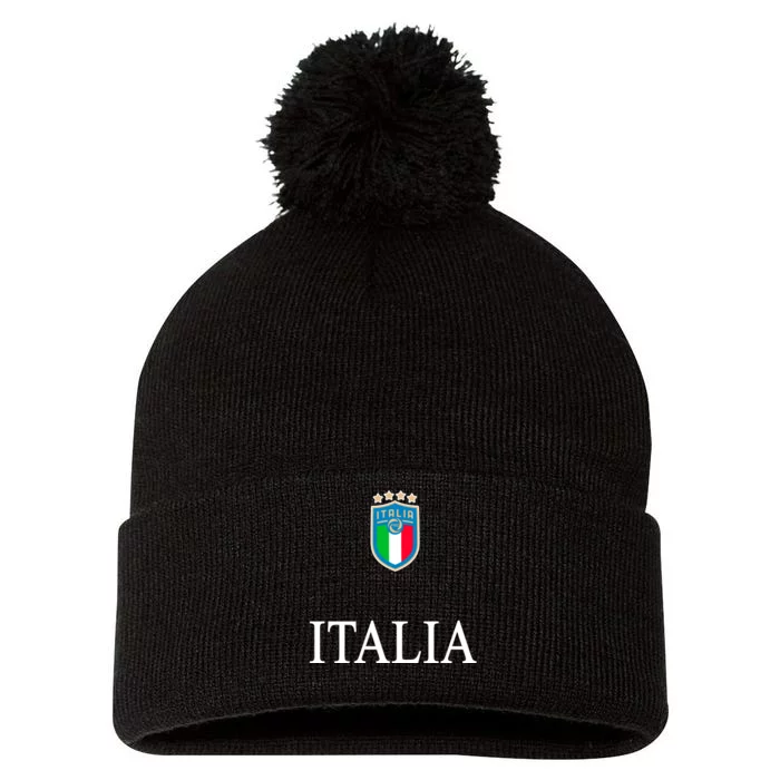 Italy Soccer Jersey Euros Italia Pom Pom 12in Knit Beanie