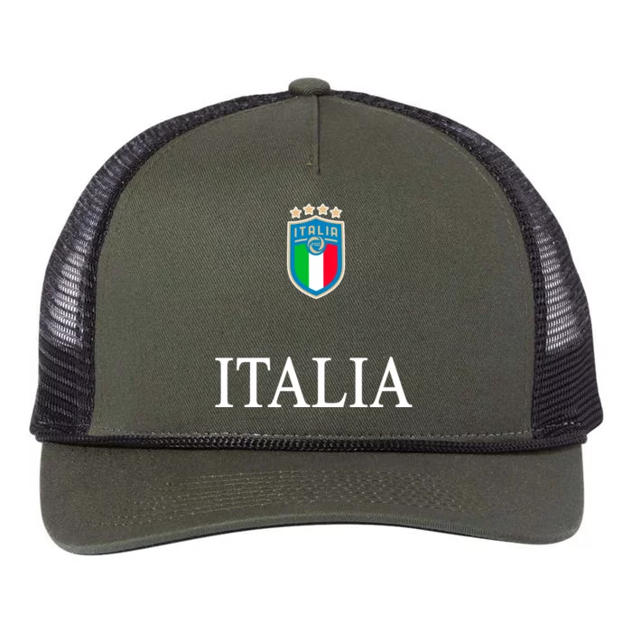 Italy Soccer Jersey Euros Italia Retro Rope Trucker Hat Cap