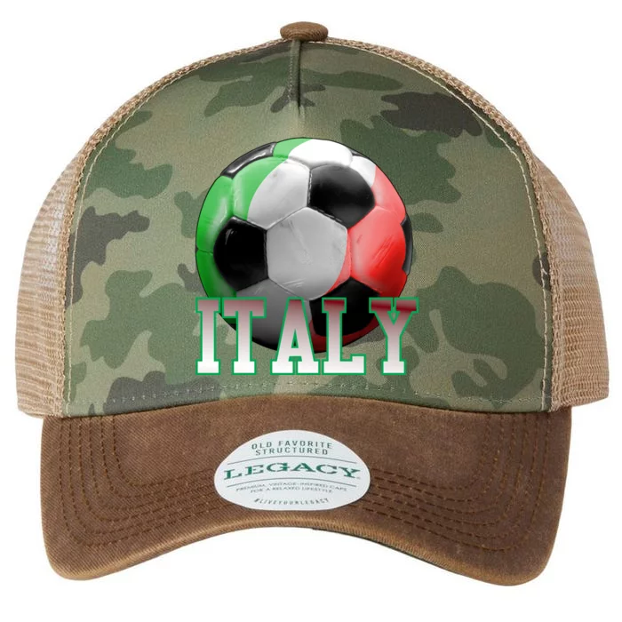 Italy Soccer Logo Legacy Tie Dye Trucker Hat