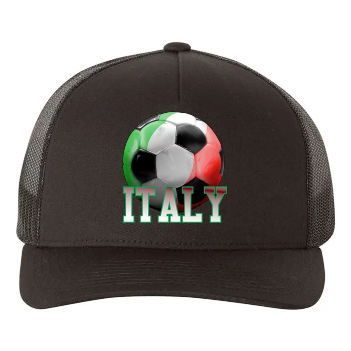 Italy Soccer Logo Yupoong Adult 5-Panel Trucker Hat