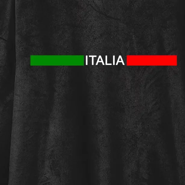 Italy Soccer Strip Logo Euro Italia Hooded Wearable Blanket